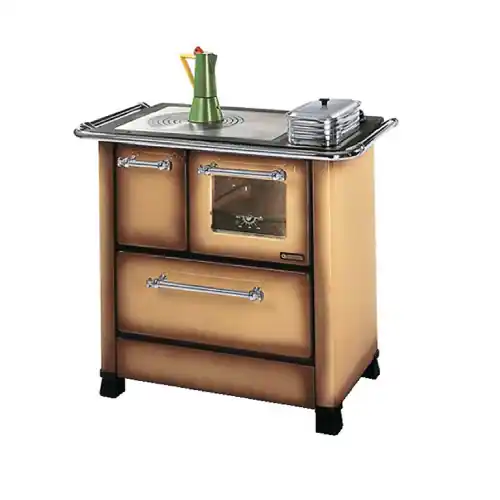La Nordica Extraflame cucina a legna in ghisa con rivestimento in acciaio marrone sfumato Romantica 3,5 5 kW 143 m³ riscaldabili Koop Online