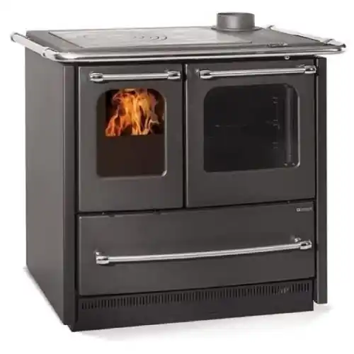 La Nordica Extraflame cucina a legna Sovrana Easy Evo 2.0 in acciaio antracite 9,2 kW stufa 215 m³ riscaldabili Koop Online