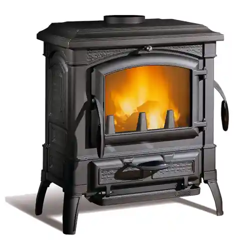 La Nordica Extraflame stufa a legna Isetta Evo 4.0 in ghisa smaltata 7,3 kw 209 m³ riscaldabili Flitsaanbieding