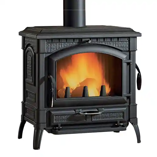 Must-Have La Nordica Extraflame stufa a legna Isotta Evo in ghisa smaltata 11,9 kw 338 m³ riscaldabili