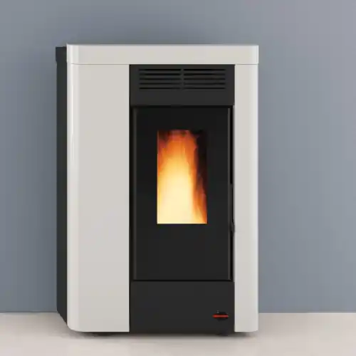 Populair La Nordica Extraflame stufa a pellet Annabella 8,8 kW canalizzata rivestimento in acciaio bianca 230 m³ riscaldabili