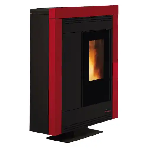 Dagaanbieding La Nordica Extraflame stufa a pellet canalizzata Souvenir Steel Evo Bordeaux 10,0 kW 287 m3