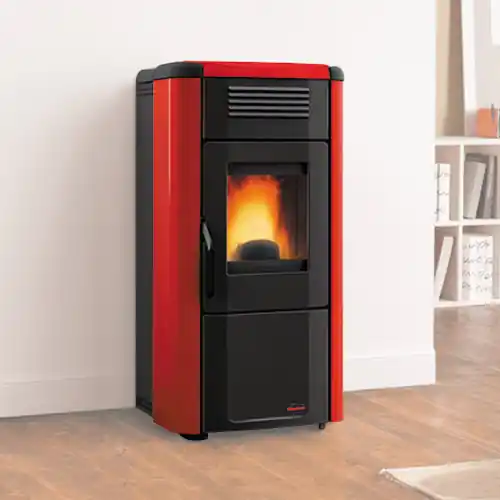 Beperkte Voorraad La Nordica Extraflame stufa a pellet Viviana evo bordeaux 10 kw per 258 m³ riscaldamento
