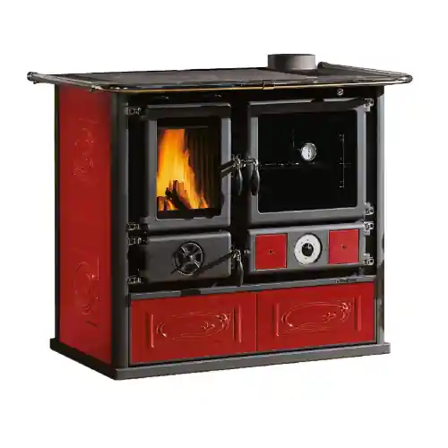 Koop Vandaag La Nordica Extraflame termocucina a legna Rosa D.S.A liberty bordeaux stufa 19,4 kW per 444 m³