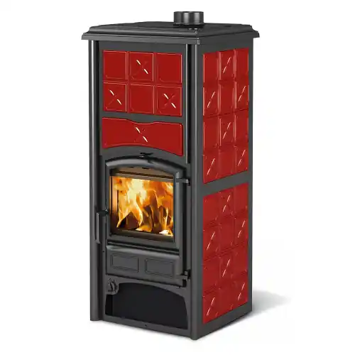 Gecertificeerd La Nordica Extraflame termostufa a legna Loriet S Dsa 16,8 kw per 481 m³ stufa bordeaux
