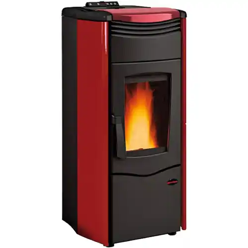 La Nordica extraflame termostufa a pellet Melinda Idro Steel in acciaio bordeaux 14,2 kw per 407 m³ termo stufa Beste Prijs