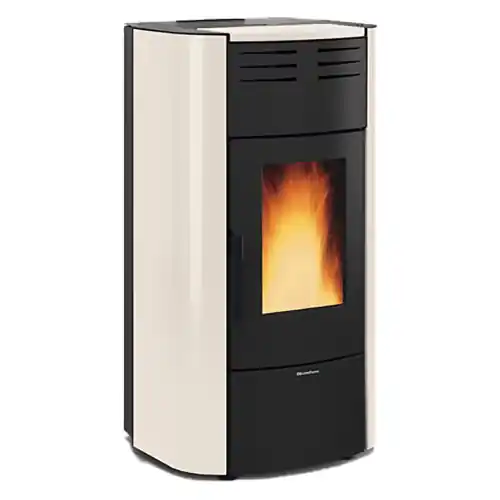 Direct Beschikbaar La Nordica Extraflame termostufa a pellet raffaella idro h18 in acciaio colore avorio 21,7 kw termo stufa