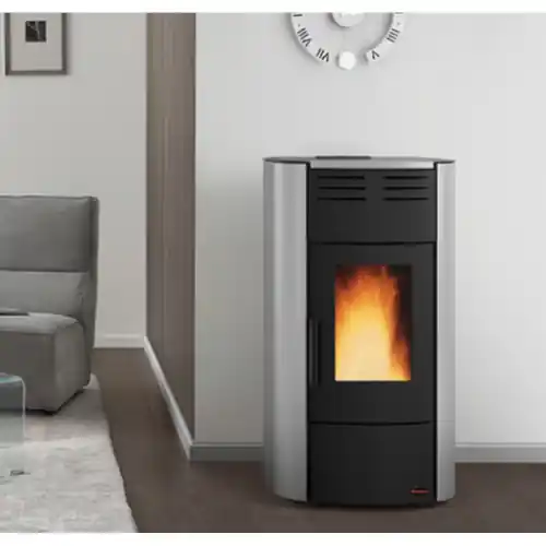 Alleen Vandaag La Nordica Extraflame termostufa a pellet ventilata Raffaella idro h18 grigia 23,6 kW