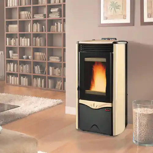 La Nordica Extraflame termostufa pellet Duchessa Idro Steel 12 kw per 344 m³ color pergamena riscaldamento Shop Nu