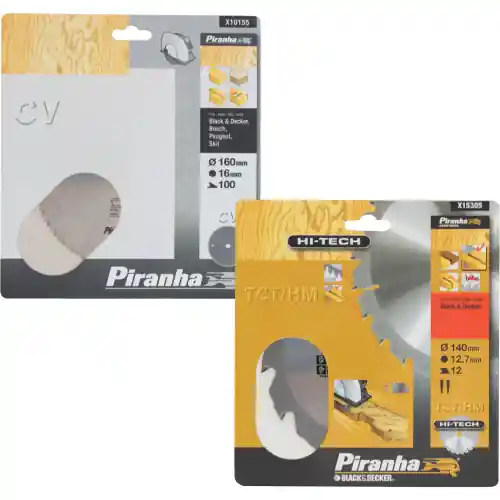 Betaalbaar lama circolare piranha X15360 da 184 mm al tungsteno TCT black&decker hitech