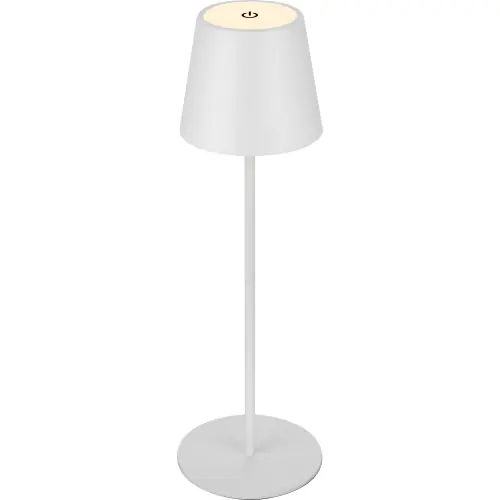Lampada da tavolo a batteria ricaricabile bianca 3w 280 lumen 3000k regolabile per giardino casa feste Hoge Kwaliteit