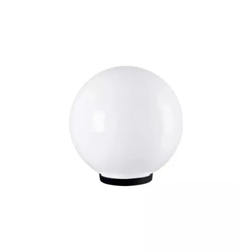 Lampada testa palo sfera globo bianca con supporto Ø 20 cm in termoplastico Beperkt Aanbod
