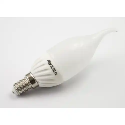 Snelle Levering lampadina led candela fiamma 4W attacco E14 opaco luce bianco caldo