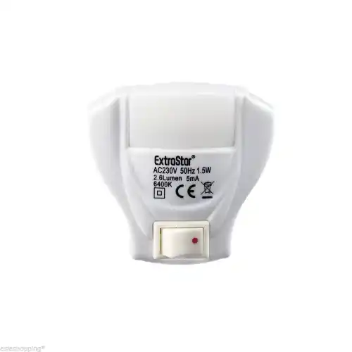 Alleen Vandaag lampadina notturna a led con pulsante punto luce conchiglia 1,5W 230V