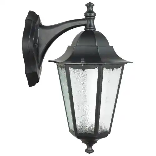 Korting lanterna Berlino con braccio 100W alluminio con vetro lampada giardino