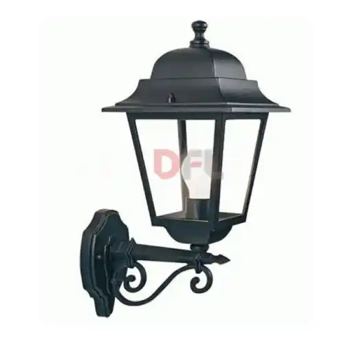 lanterna lampada da parete ascendente attacco E27 60W nero per esterno Lage Kosten