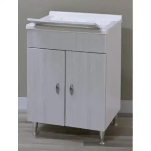 Bestseller lavatoio Antonella in MDF laminato pvc con ante cm 60x50x85 h bianco