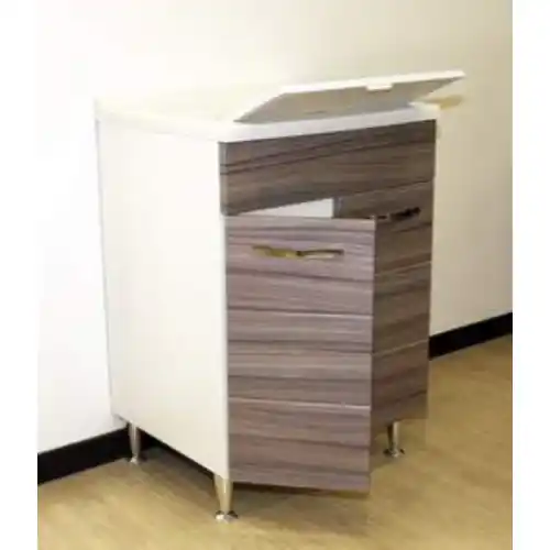 lavatoio Antonella in MDF laminato pvc con ante cm 60x50x85 h Palissandro Merkproduct