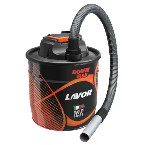 Direct Verzonden Lavor bidone aspiracenere Ashley 111 in acciaio 800W 18 lt filtro panno e tubo aspirazione in acciaio