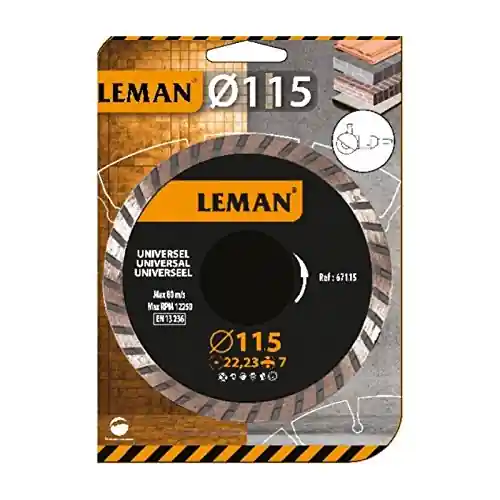 Speciale Aanbieding Leman disco diamantato per smerigliatrice universale 115x22.23 HT7 per pietra ceramica calcestruzzo