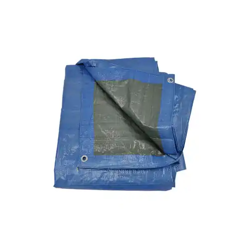 Snelle Levering Lif telone occhiellato Extra Pesante 5x6mt 280gr/mq colore blu impermeabile antistrappo