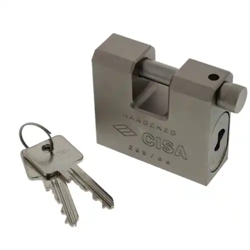 Lucchetto corazzato Cisa 28550 catenaccio 75 mm lucchetti serranda Aanbieding