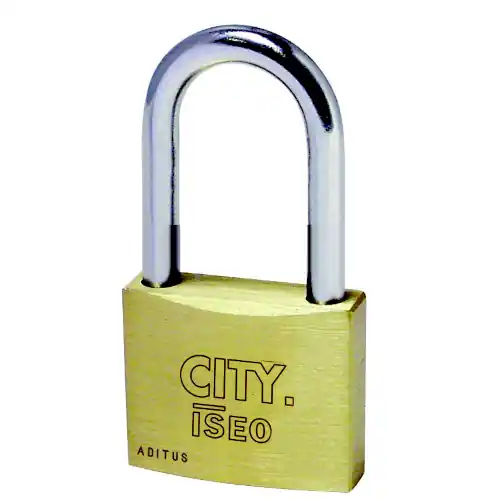 lucchetto rettangolare City by Iseo ad arco lungo lucchetti 40 mm Veilige Betaling