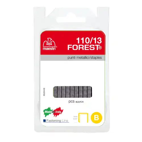 Maestri blister di punti metallici Art.110/13 627 punti 8 mm 5/16" per spillatrice aggraffatrice manuale Aanbieding