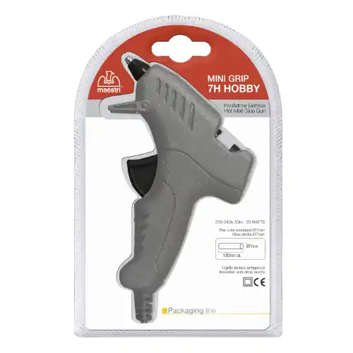 Must-Have Maestri pistola colla a caldo per stick colla diametro Ø 7 mm con ugello isolato antigoccia