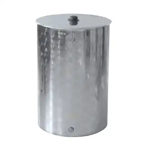 Maffei botte fusto in acciaio inox serbatoio per alimenti vino olio Ø 102cm 1000 lt made in Italy senza rubinetto e tappo Direct Beschikbaar