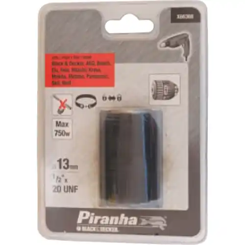 mandrino autoserrante in acciaio per trapano mm 13 F3/8x24 mm piranha X66367 Fabrieksprijs