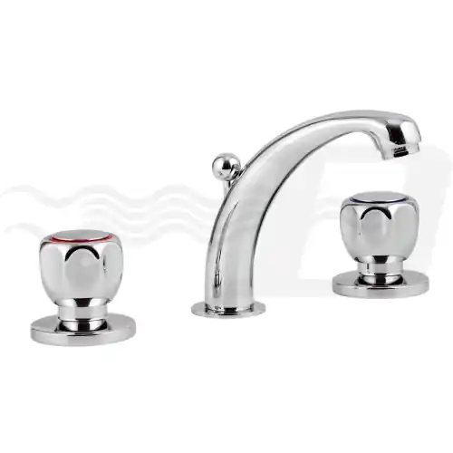 Populair Mariani rubinetto batteria lavabo Domino 3 fori ottone cromato