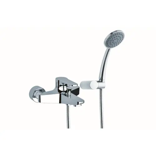 Mariani rubinetto miscelatore esterno surf per vasca con accessori in ottone finitura cromo Nieuw