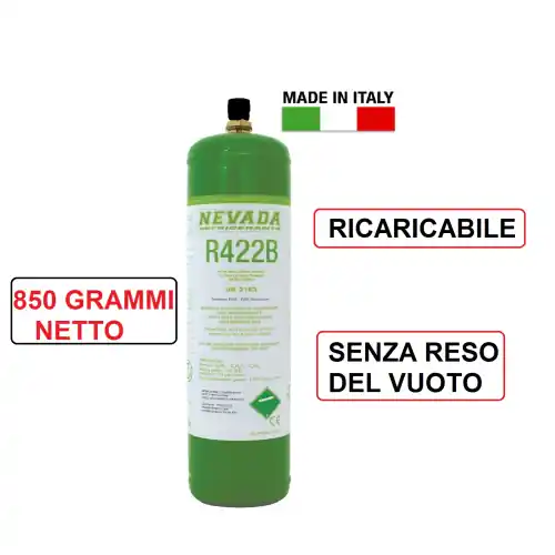 Mariel New bomboletta di gas refrigerante R422B ricaricabile 850 gr Pentafluoretano Tetrafluoretano Isobutano Speciale Aanbieding
