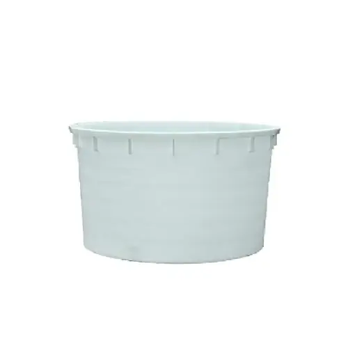 Voordeelprijs Mastellone tondo in polietilene bassa densità per alimenti 750 lt bianco Ø cm 122 x 82 h mastello contenitore per mosto uva