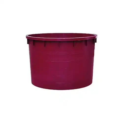 Mastellone tondo senza manici vinaccia 350 lt Ø cm 90x73 h in polietilene bassa densità per alimenti vino uva Goedkoop