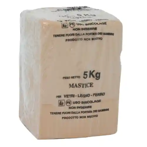 Mastice per vetri legno e ferro a base di olio 5 kg pronto all‘uso verniciabile pasta sigillante Beste Prijs