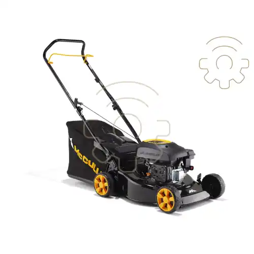 Direct Verzonden McCulloch rasaerba a scoppio a spinta M40-110 KW2,0 CC 110 scocca in acciaio diametro taglio cm 40 regolazione altezza a scoppio avanzamento a spinta