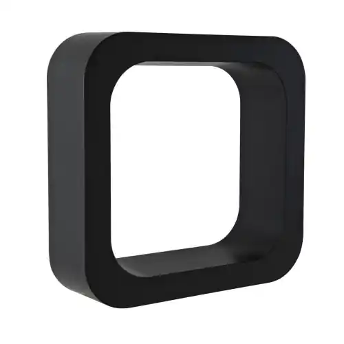 Mensola supporto lettering O in abs colore liquirizia per doccia bagno vasca Favoriet