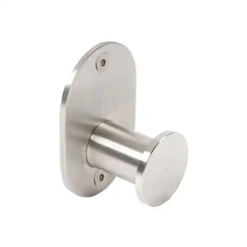 Merkproduct Metaform Blizz Appendiabito singolo in acciaio inox spazzolato accessori a parete per il bagno gancio per asciugamani e accappatoio