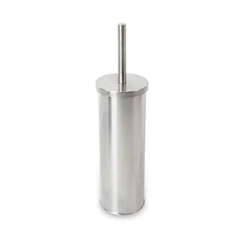 Premium Metaform Blizz Porta scopino da terra in acciaio inox spazzolato Ø 10 cm H38 cm accessori per il bagno