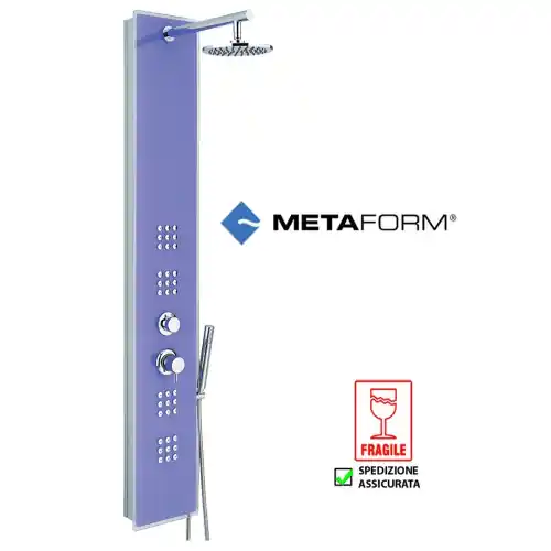 Laatste Versie Metaform mod crystal lilla parete colonna doccia idromassaggio vetro