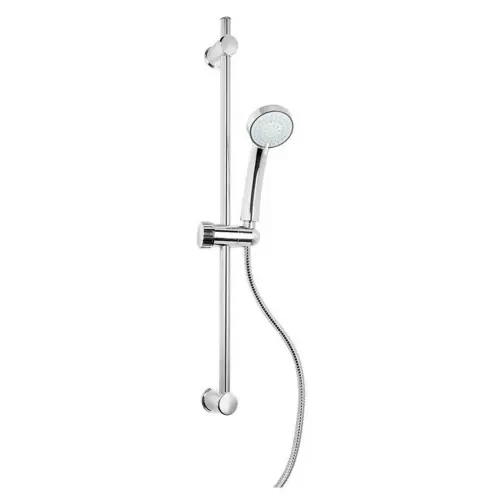 Hoge Kwaliteit Metaform Procida saliscendi doccia con interasse regolabile in acciaio inox h 70 cm con doccetta in abs a 3 getti Ø 7 cm