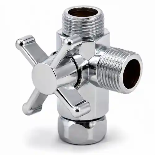 Shop Nu Metaform ricambio deviatore di flusso per colonna doccia in grado di deviare l‘acqua alla doccia o al soffione finitura cromata