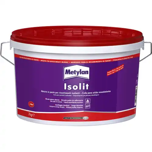 Finale Uitverkoop Metylan Isolit 7 kg adesivo acrilico colla collante rivestimenti murali isolanti polistirene polistirolo