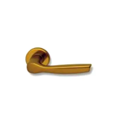 mezza maniglia anodizzata bronzo con rosetta per porte porta blindata Finale Uitverkoop