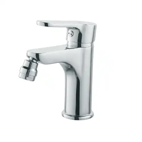 Must-Have Miscelatore monocomando bidet serie Paco cromo completo di piletta salterello da 1"1/4 e cartuccia Ø 35 mm