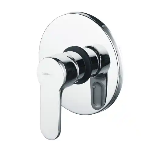 Miscelatore monocomando incasso doccia serie Paco Ø 130 mm in ottone cromato ricambi rubinetteria Hete Deal