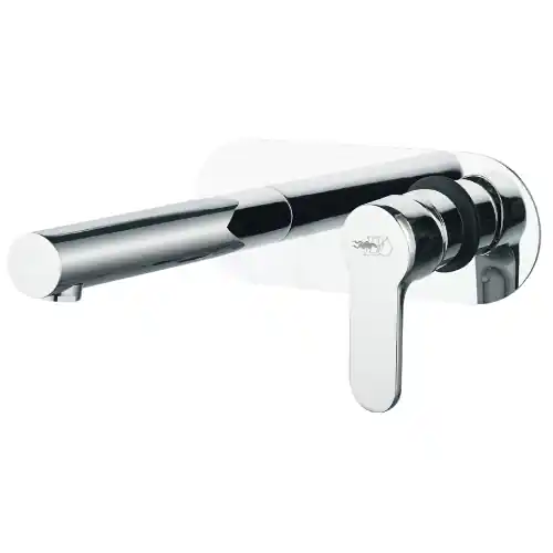 Miscelatore monocomando lavabo a muro serie Paco fornito senza piletta in ottone cromato con cartuccia Ø 35 mm ricambi rubinetteria Koopje