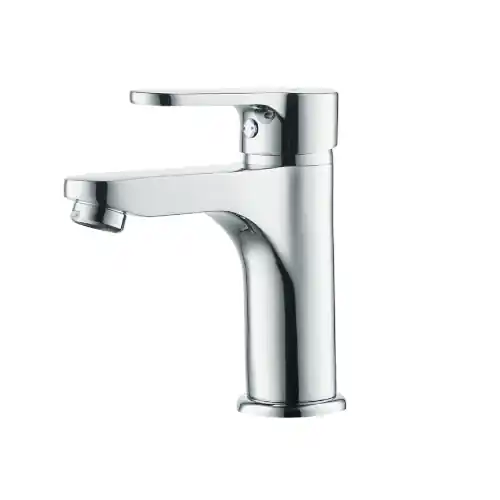 Miscelatore monocomando lavabo serie Paco con piletta salterello da 1"1/4 in ottone cromato rubinetteria lavandino Tijdelijk Beschikbaar